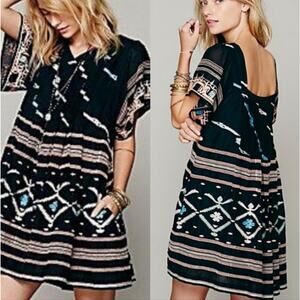 Free People New Romantics Rio Embroidered Small Dress
